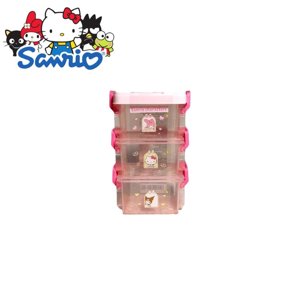 Sanrio Characters 3 Layer Mini Storage Box